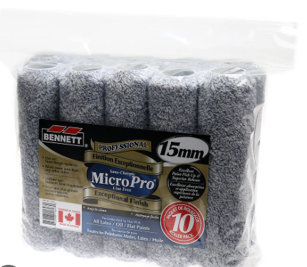 Bennett Micro Pro 15mm Roller 10 Pack