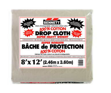 Super Heavy Weight 100% Cotton Drop Sheets 8'x12'